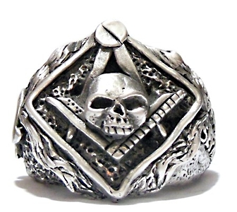 Anel Manico: Caveira