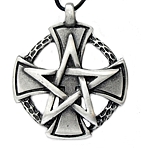 Colar Cruz Malta Pentagrama