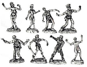 Zombies miniaturas rpg