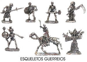 Esqueletos Guerreiros miniaturas rpg