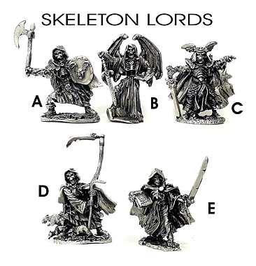   Skeleton Lords lote com 5 esqueletos rpg