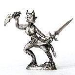 miniatura rpg dragonborn guerreira